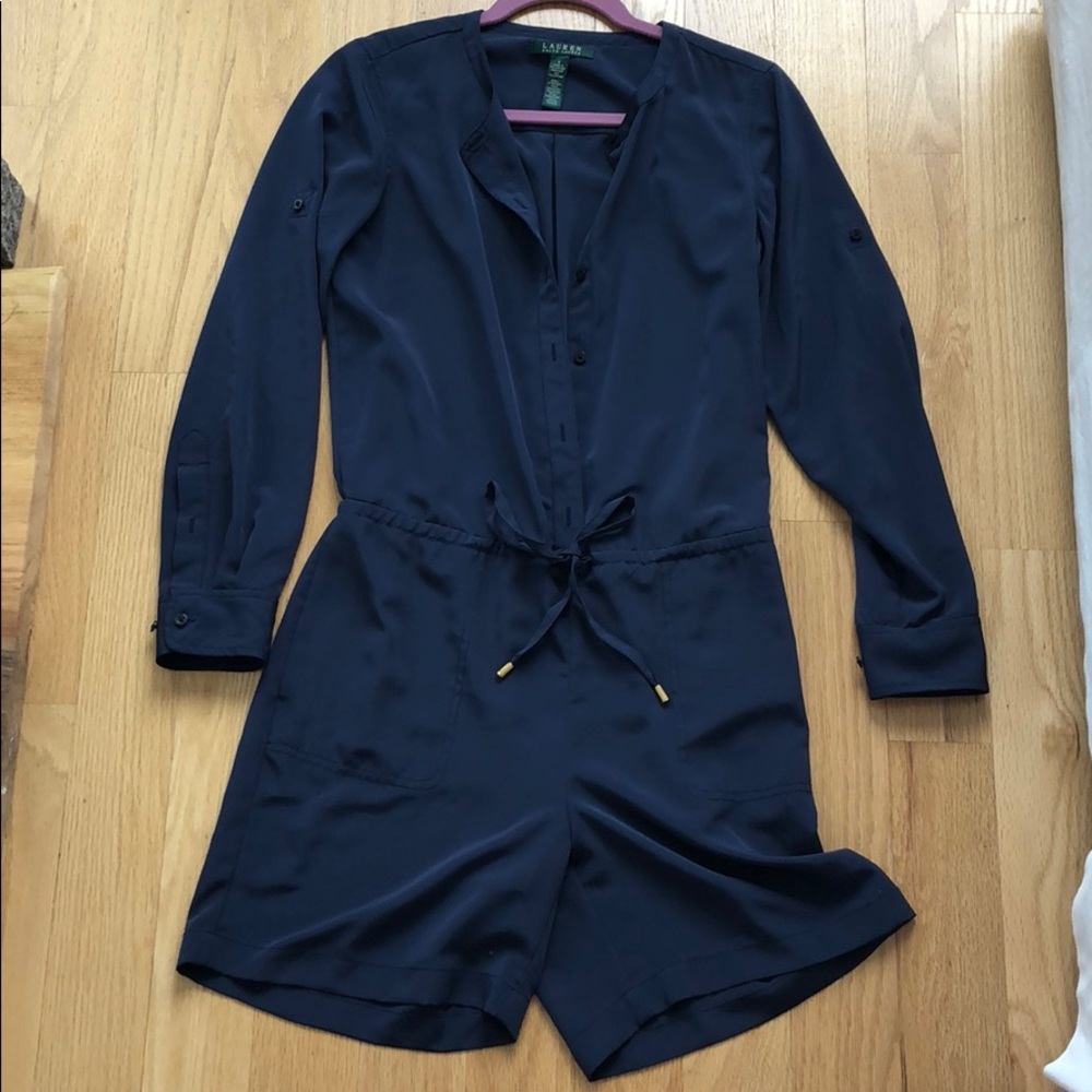 Ralph Lauren Navy Classy Romper